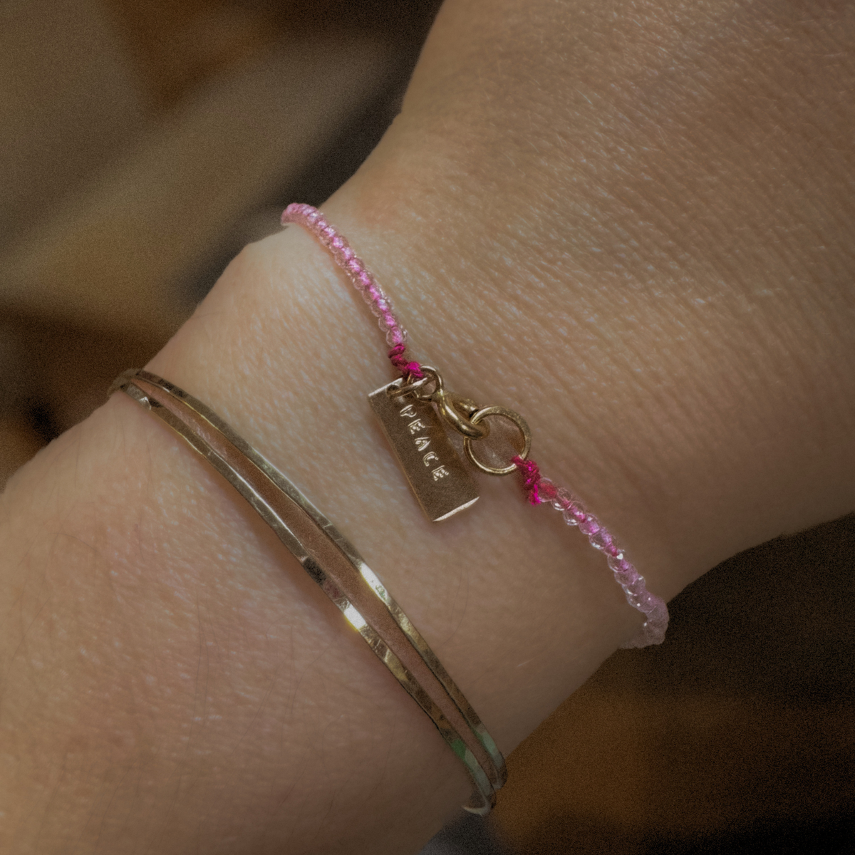 petite gemstone bracelet