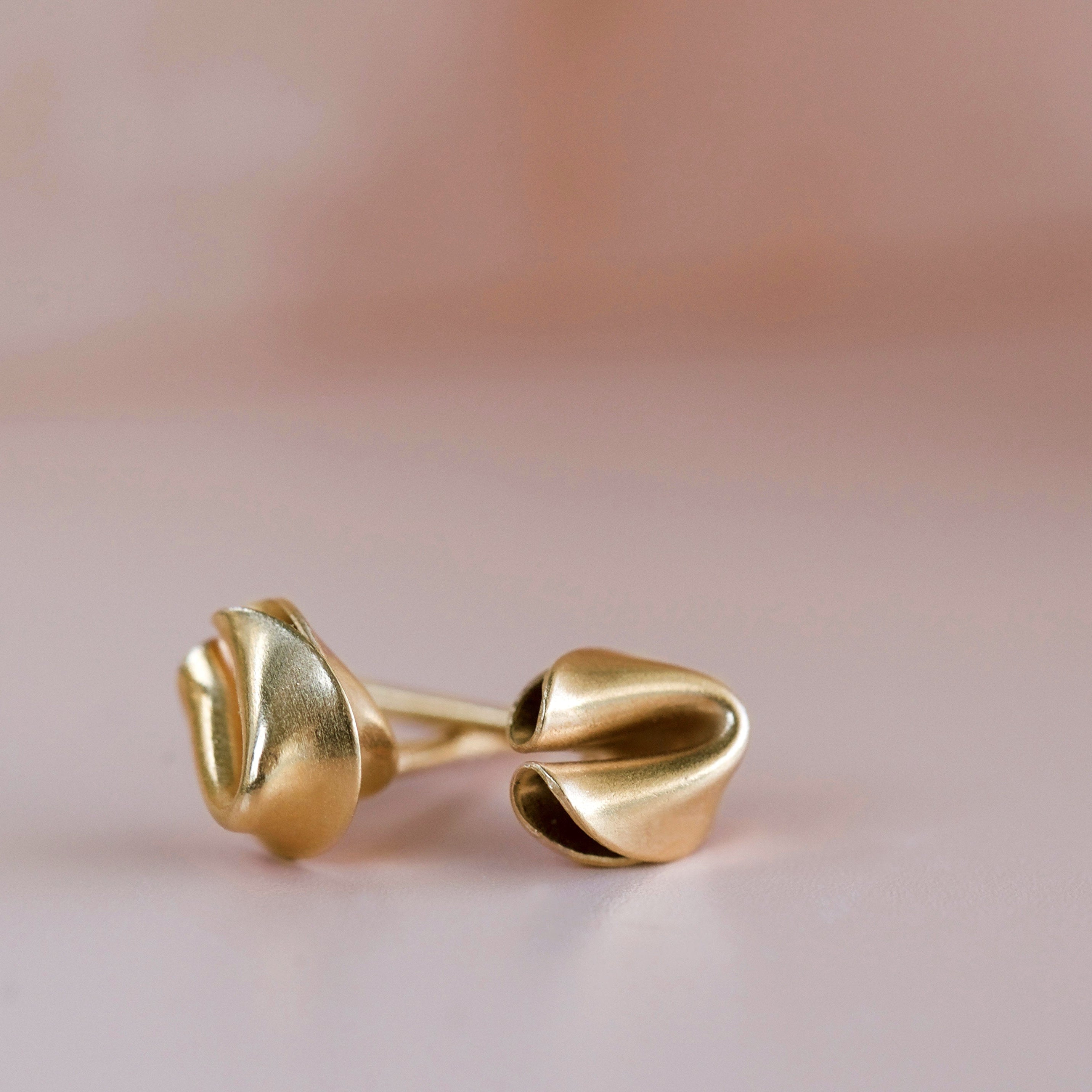 fortune cookie stud earrings | christina kober – Christina Kober