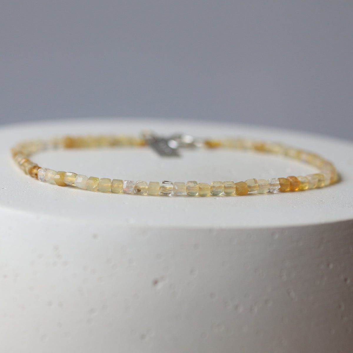 petite gemstone bracelet