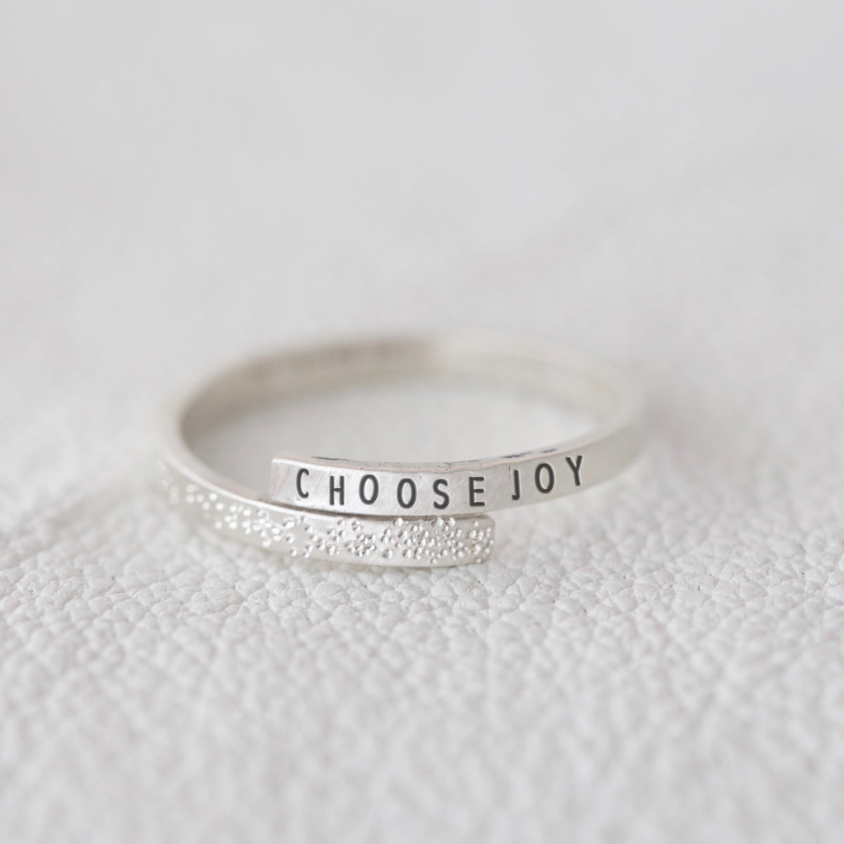 choose joy embraced ring