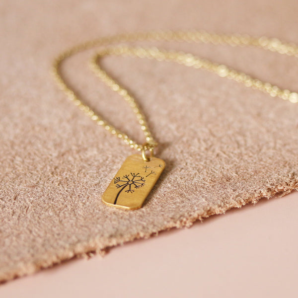 DANDELION PETITE TAG PENDANT | add on