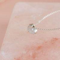 diamond dusted heart necklace | christina kober