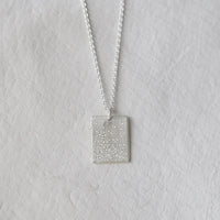 sterling silver diamond dusted everlong necklace | christina kober
