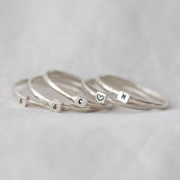 element rings with initials