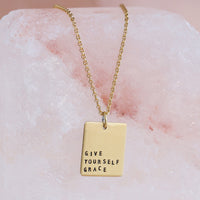give yourself grace everlong necklace