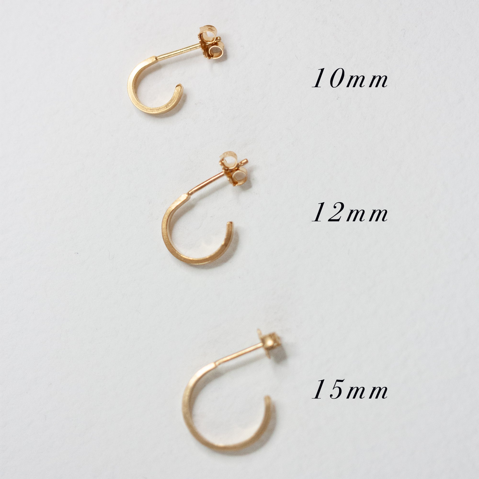 bold huggie handmade hoops | Christina Kober