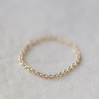 simple gold chain ring | Christina Kober