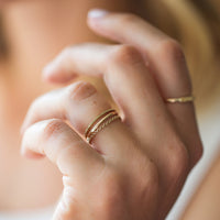 gold ring stack | Christina Kober