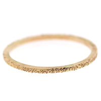 gold diamond dusted petite stacker ring