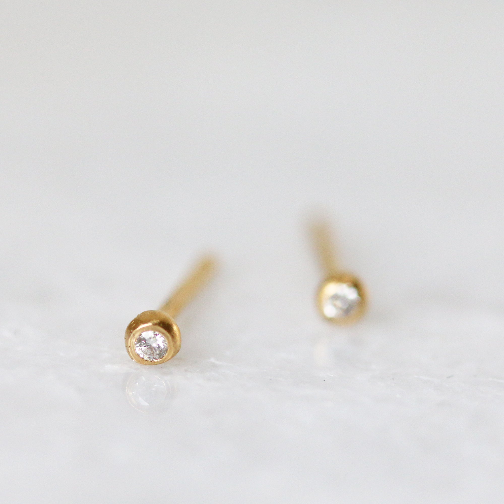 Tiny Dot Stud Earring – STONE AND STRAND