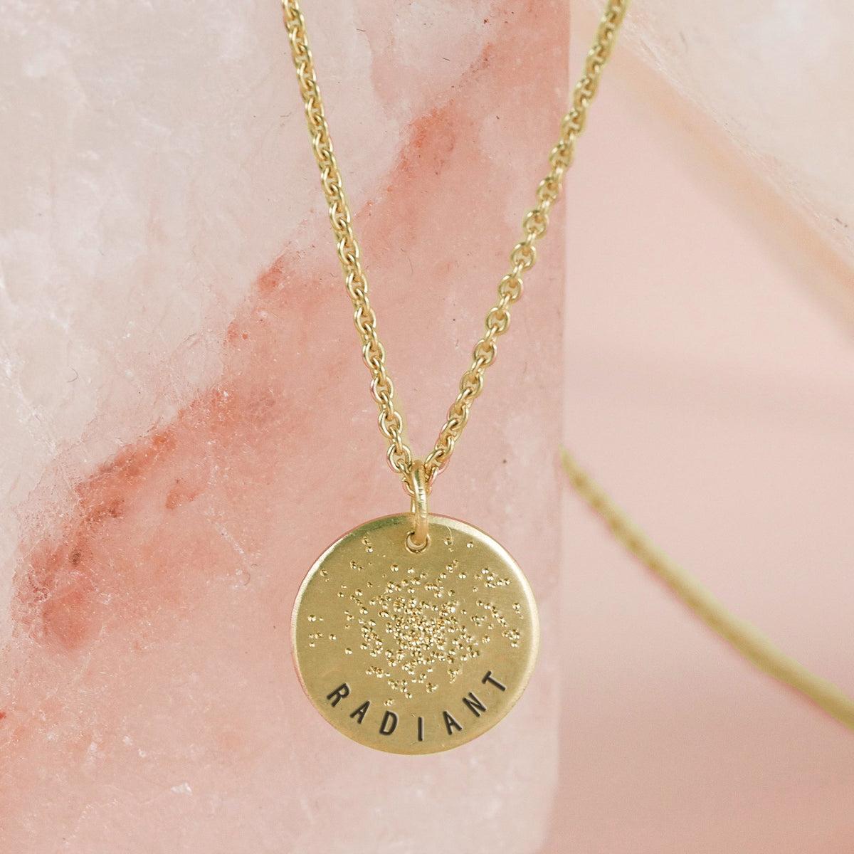 gold mini coin necklace