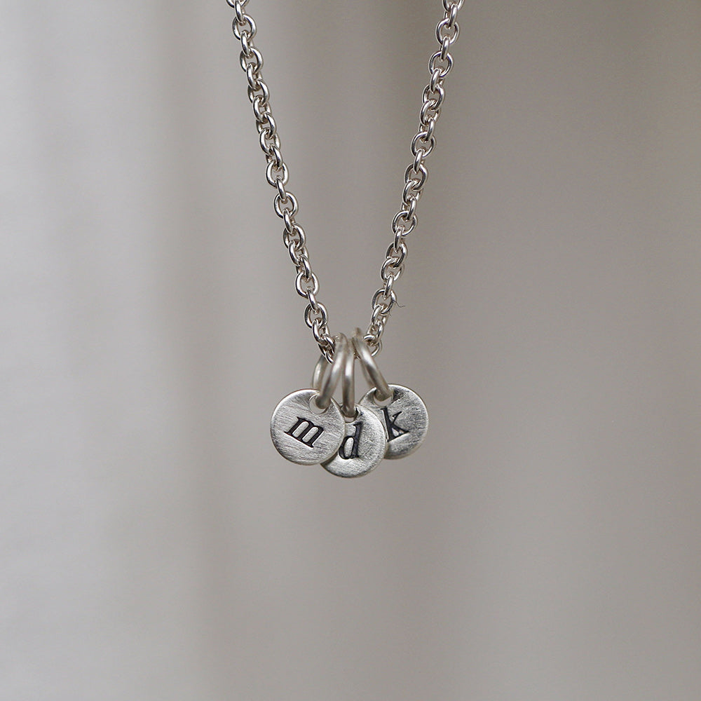silver seedlings necklace