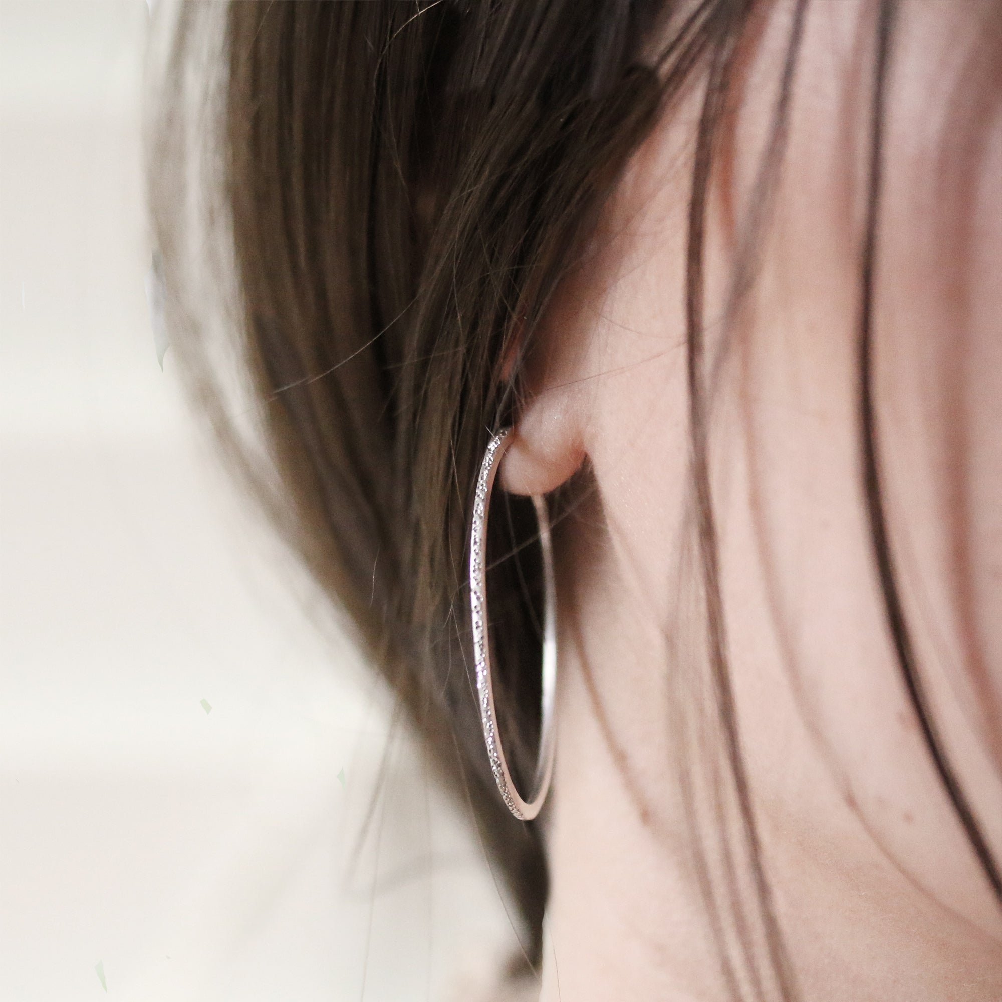 Small Silver Hoop Earrings - Silver - Woman - Earrings 