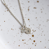 seedling and gratitude necklace