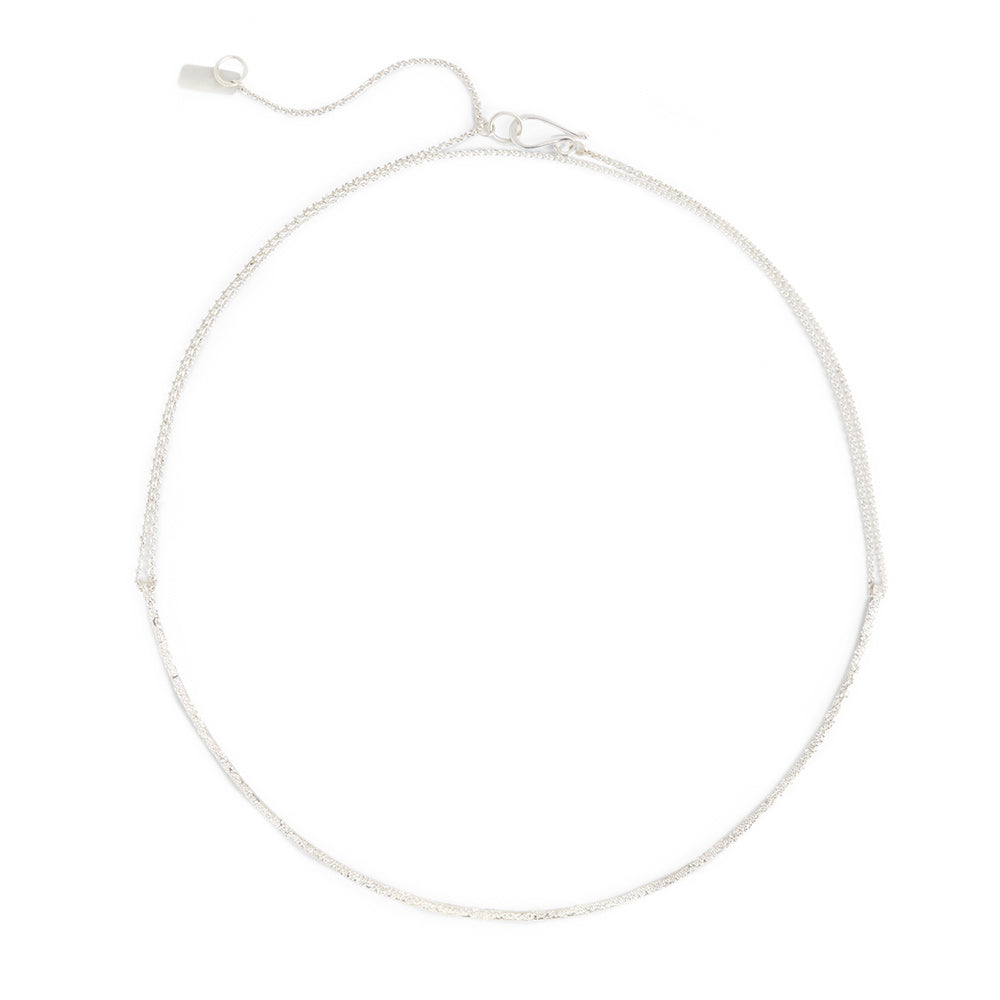 DIAMOND DUSTED ARC NECKLACE