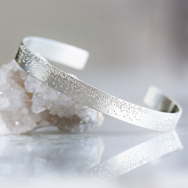 silver diamond dusted grand cuff | christina kober