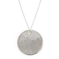 silver large coin necklace