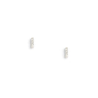 mini sterling silver column earrings | Christina Kober