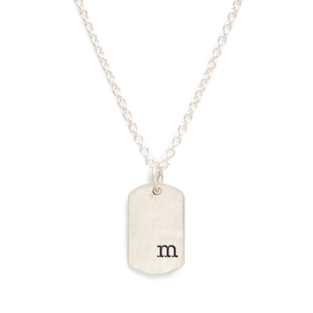 Initial dog new arrivals tag necklace