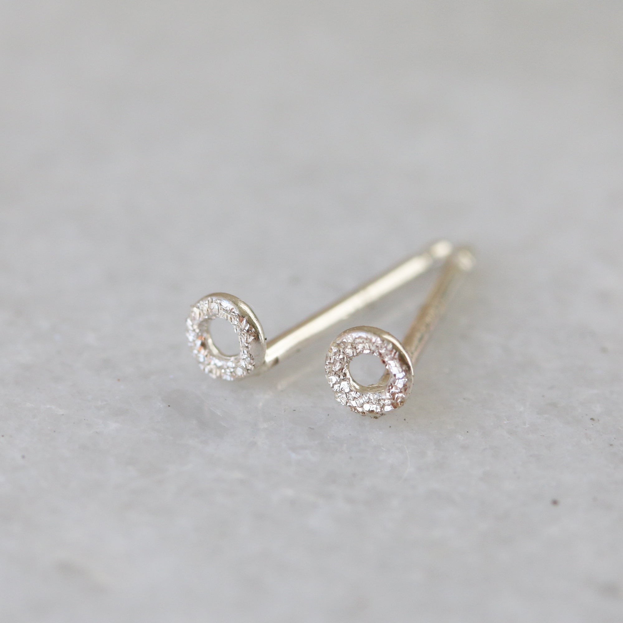sparkle open circle studs | christina kober – Christina Kober