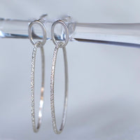 sterling silver ellipse hoops | christina kober designs