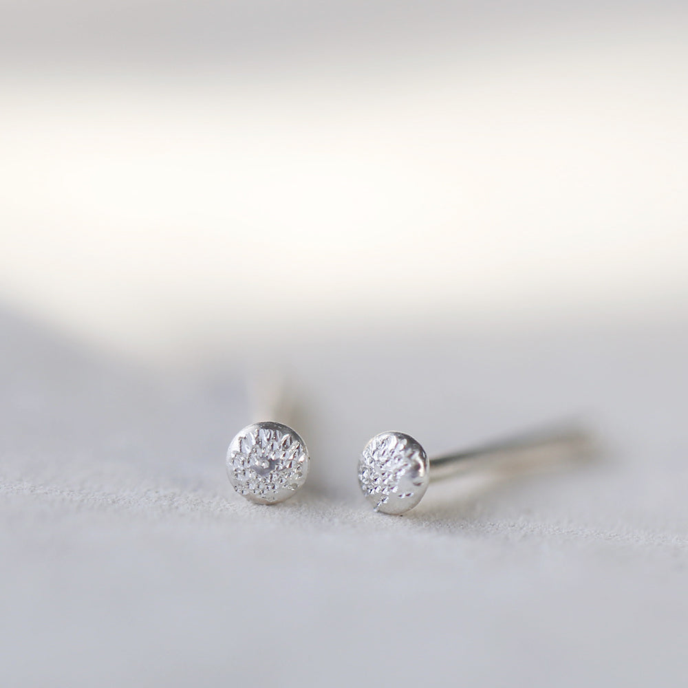 tiny sparkle circle stud earrings | christina kober