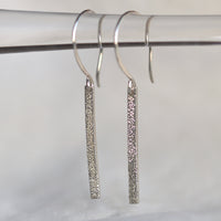 sterling silver mini bar drop earrings | Christina Kober