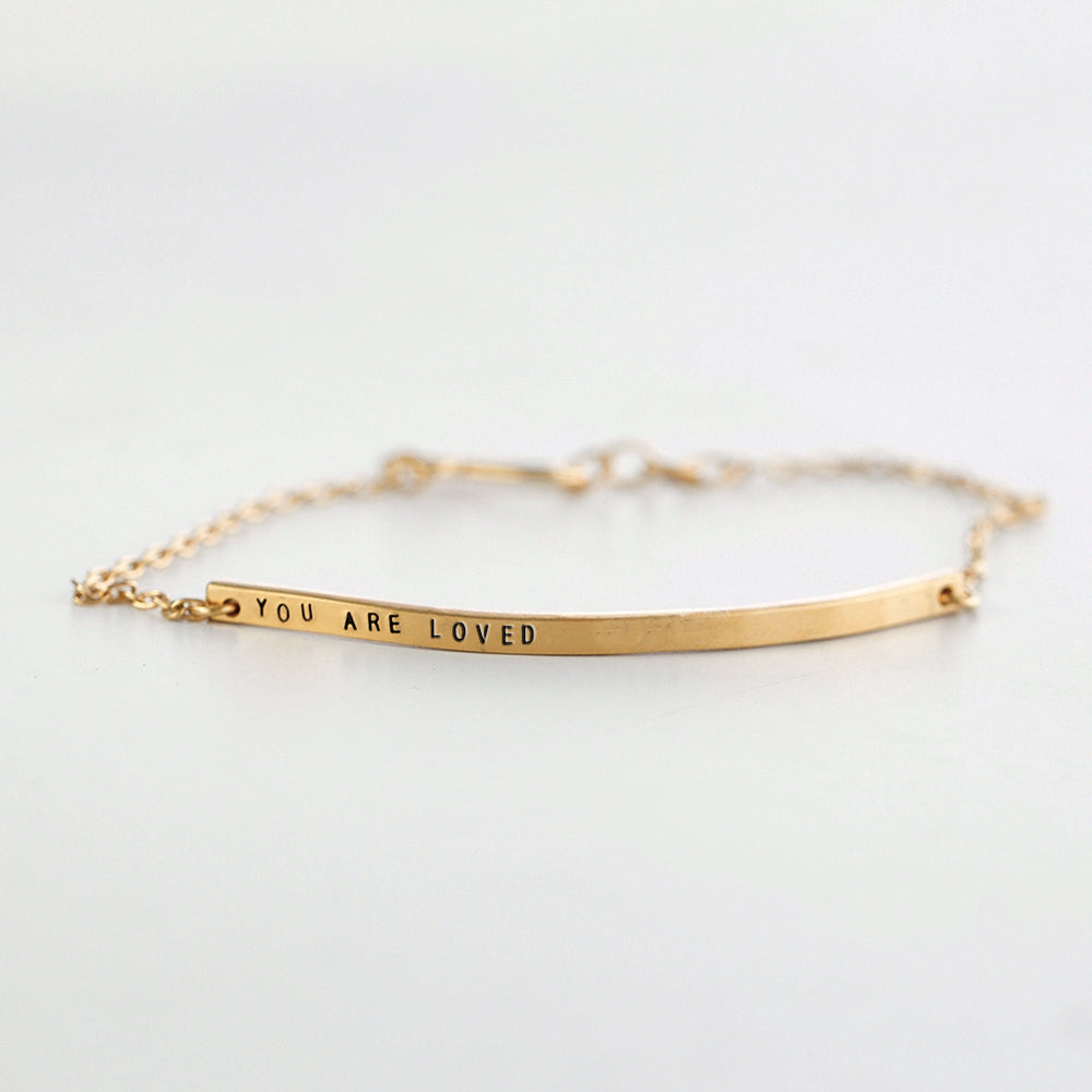 thin gold bar bracelet | Christina Kober